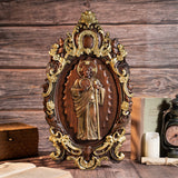 St. Jude Wooden Religious Icon Wall Artwork - Patron Saint of Despair in Troubled Times