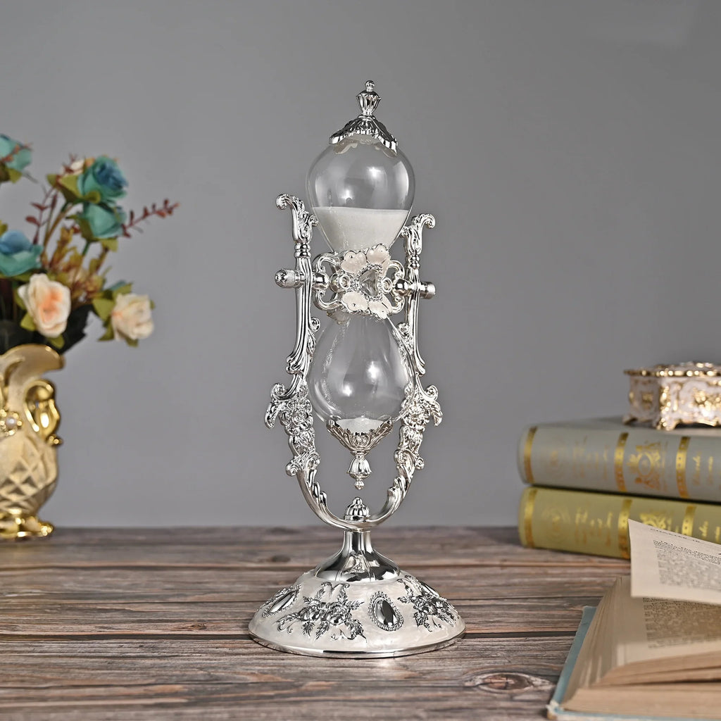 Classical Desktop Rotating Glass Hourglass Ornament – BGCOPPER