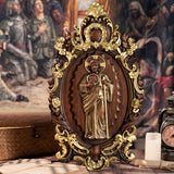 St. Jude Wooden Religious Icon Wall Artwork - Patron Saint of Despair in Troubled Times