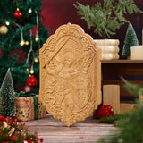 St. Michael Archangel Hand-Carved Wooden Wall Plaque – Sword & Shield of Divine Protection