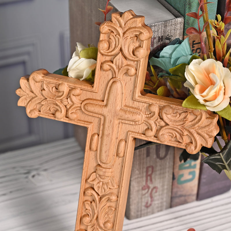 Lily Beech Cross Wall Decoration