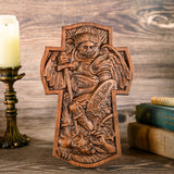 Archangel Michael Wooden Sculpture