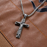 Titanium Steel Trinity Cross Necklace (New Christmas Gift)