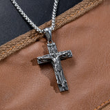 Titanium Steel Trinity Cross Necklace (New Christmas Gift)