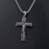 Titanium Steel Trinity Cross Necklace (New Christmas Gift)
