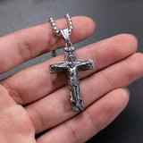 Titanium Steel Trinity Cross Necklace (New Christmas Gift)