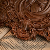Mother Mary with Baby Jesus Wood Carving Decor