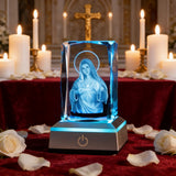 Our Lady of the Immaculate Heart Crystal Ornament