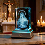 Our Lady of the Immaculate Heart Crystal Ornament