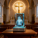 Our Lady of the Immaculate Heart Crystal Ornament