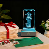 Sacred Heart of Jesus LED Crystal Lamp: A Christian Symbol of Love & Devotion