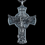 New titanium steel Archangel St. Michael necklace