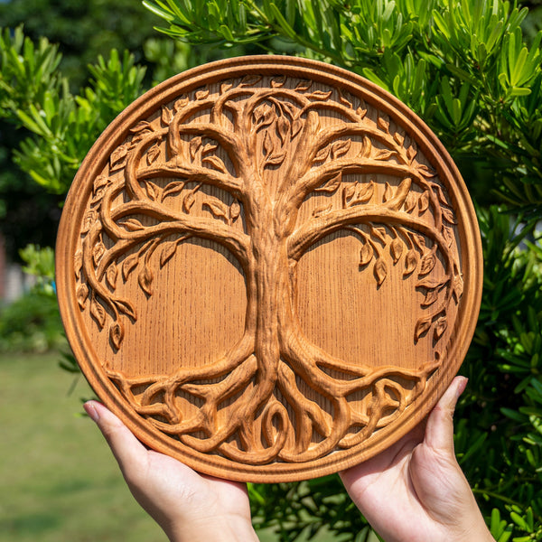 Tree of Life Wood Wall Art Decor Best Christmas Gift - With Free Stand