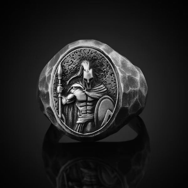 Handmade Vintage Spartan 925K Sterling Silver Size Adjustable Ring