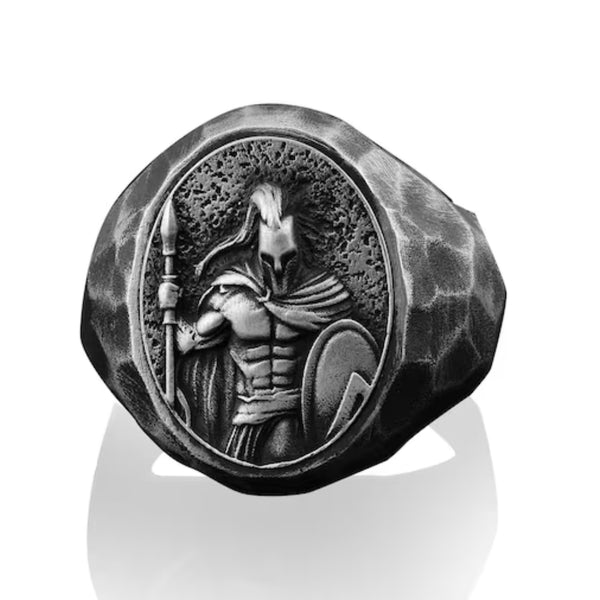Handmade Vintage Spartan 925K Sterling Silver Size Adjustable Ring