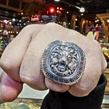 Men's Lion Stamp Ring