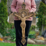 St. Benedict Crucifix: Maple Wood, Divine Protection, & the Story of Redemption
