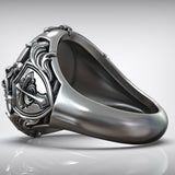 St. Michael Archangel Holy Sword Gabriel Angel S925K Silver Ring
