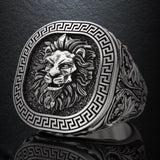 Men's Lion Stamp Ring