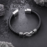Men’s Infinity Knot Braided Bracelet – 21cm | Symbol of Loyalty & Enduring Connection