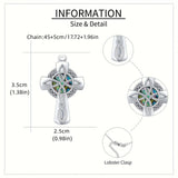 Celtic Knot Abalone Cross Necklace – Heritage & Faith Woven Together