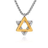 Men’s Two-Tone Star of David Pendant Necklace – Heritage, Protection & Modern Style