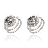 Silver Ring with Fortuna Tyche, Ancient Greek Roman Goddess, Mythology Jewelry, Gift for Men and Women