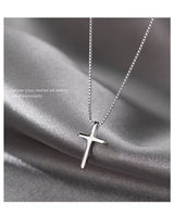 s925 sterling silver cross necklace Fashionable and versatile pendant