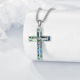 Nails Cross Abalone Shell Necklace – The Ultimate Symbol of Redemption