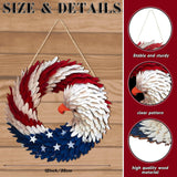 🌟 Patriotic Eagle Wooden Wreath | 4th of July Decor for Christian Homes