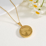 Our Lady of Guadalupe Gold Stainless Steel Locket Necklace – Faith, Blessing & Sparkle