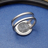 Silver Ring with Fortuna Tyche, Ancient Greek Roman Goddess, Mythology Jewelry, Gift for Men and Women