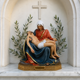 Resin Pietà Statue – Virgin Mary Holding Jesus Christian Home Decor