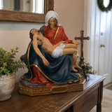 Resin Pietà Statue – Virgin Mary Holding Jesus Christian Home Decor