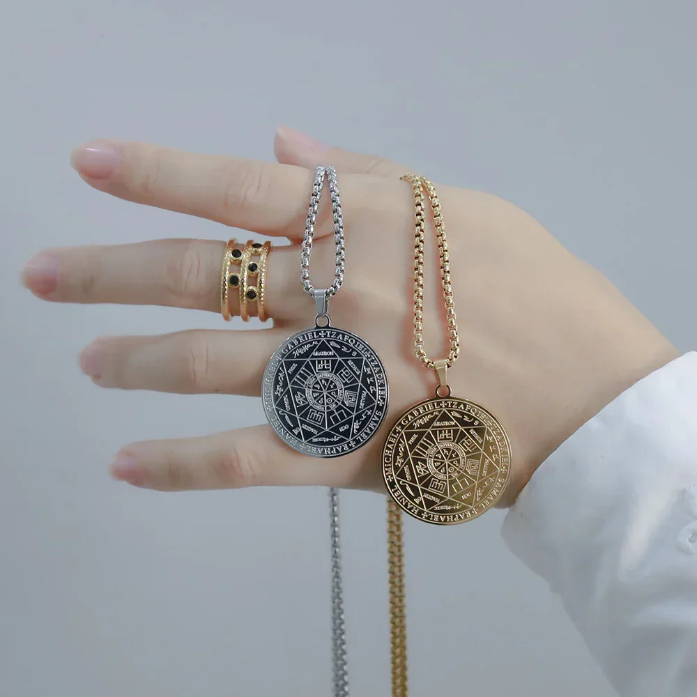 Seal 7 Archangel Pendants Protection Amulet Against Evil Eyes