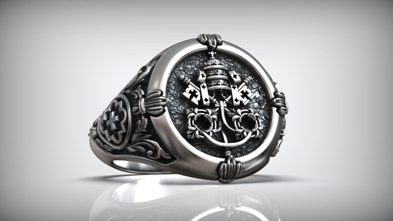 S925K Silver St. Peter's Key to Heaven Ring