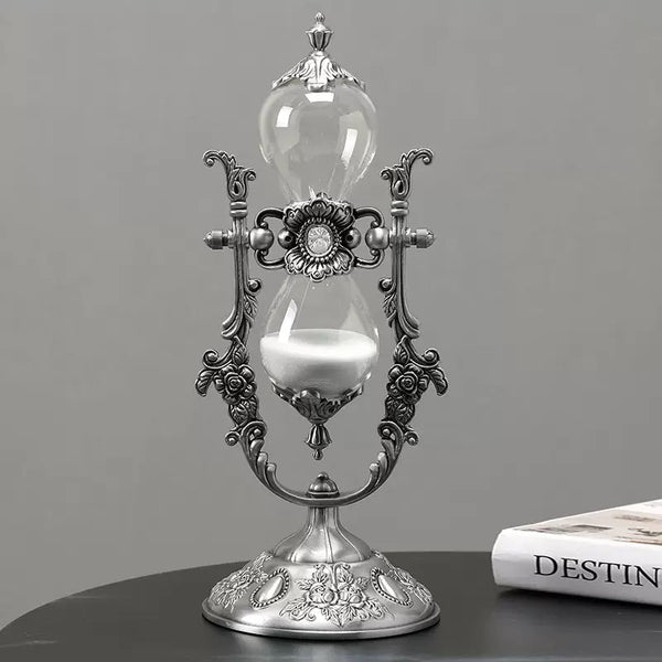 Classical Desktop Rotating Glass Hourglass Ornament