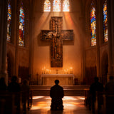 Savior Large Size Wood Sculpture