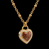 Forever in My Heart – Romantic Heart Lock Necklace | A Timeless Symbol of Love & Devotion