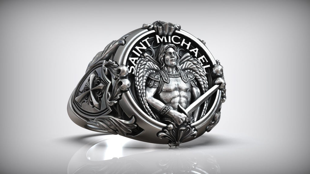 St. Michael Archangel Holy Sword S925K Silver Ring – BGCOPPER