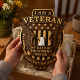 Ich bin ein Veteran Holz schnitzerei Wand dekoration-Bestes Geschenk zum Veteranen tag