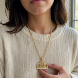 The Last Supper Jesus Crucifix Iced‑Out Stainless Steel Men’s Necklace