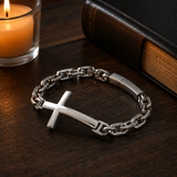 Vintage Rock Gothic Cross Bracelet