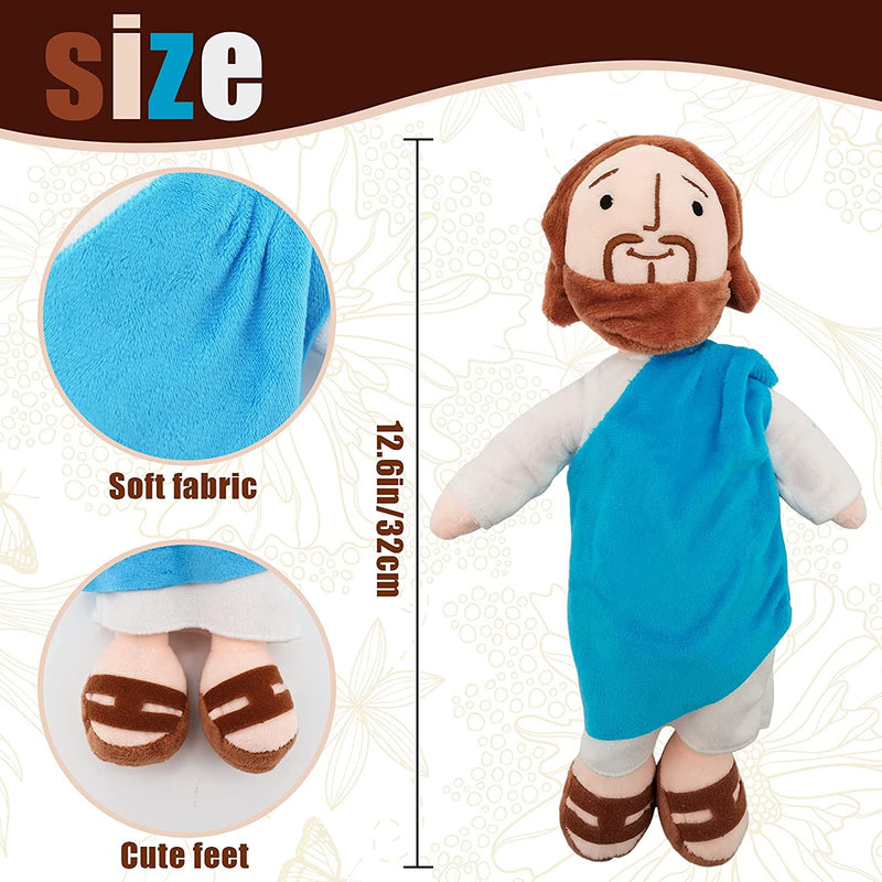Stuffed Baby Jesus Doll-Stuffed Virgin Mary Holding Baby Blessing Plush Toy