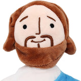 Stuffed Baby Jesus Doll-Stuffed Virgin Mary Holding Baby Blessing Plush Toy