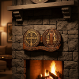 St. Benedict's Exorcism Medal Christian Wall Plaque - Best Christmas Gift