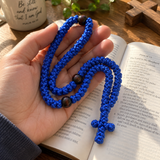 Handmade 100-Knot Christian Prayer Rope with Wooden Beads – Prayer & Daily Devotion
