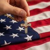 AF Cross Hand - American Flag