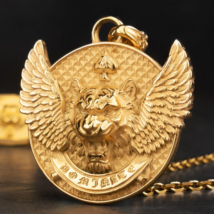 Tiger Head Stainless Steel Necklace