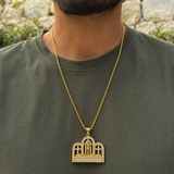 The Last Supper Jesus Crucifix Iced‑Out Stainless Steel Men’s Necklace